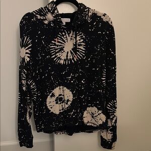 Black and White Graphic Hoodie